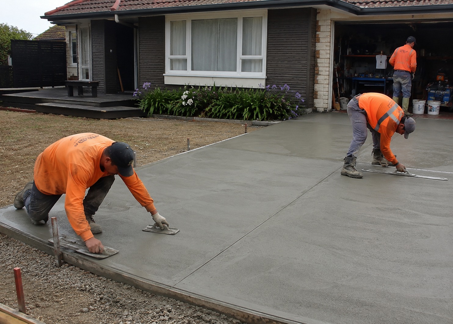Concrete driveways in Waiheke